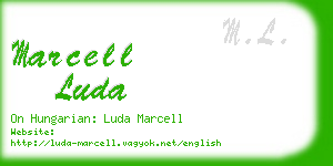 marcell luda business card
